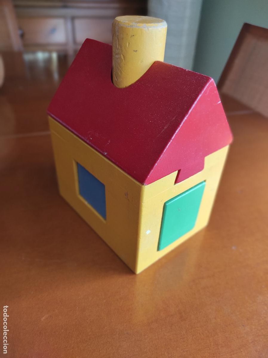 Juegos antiguos: CASA - PUZZLE EN MADERA MACIZA - Foto 4