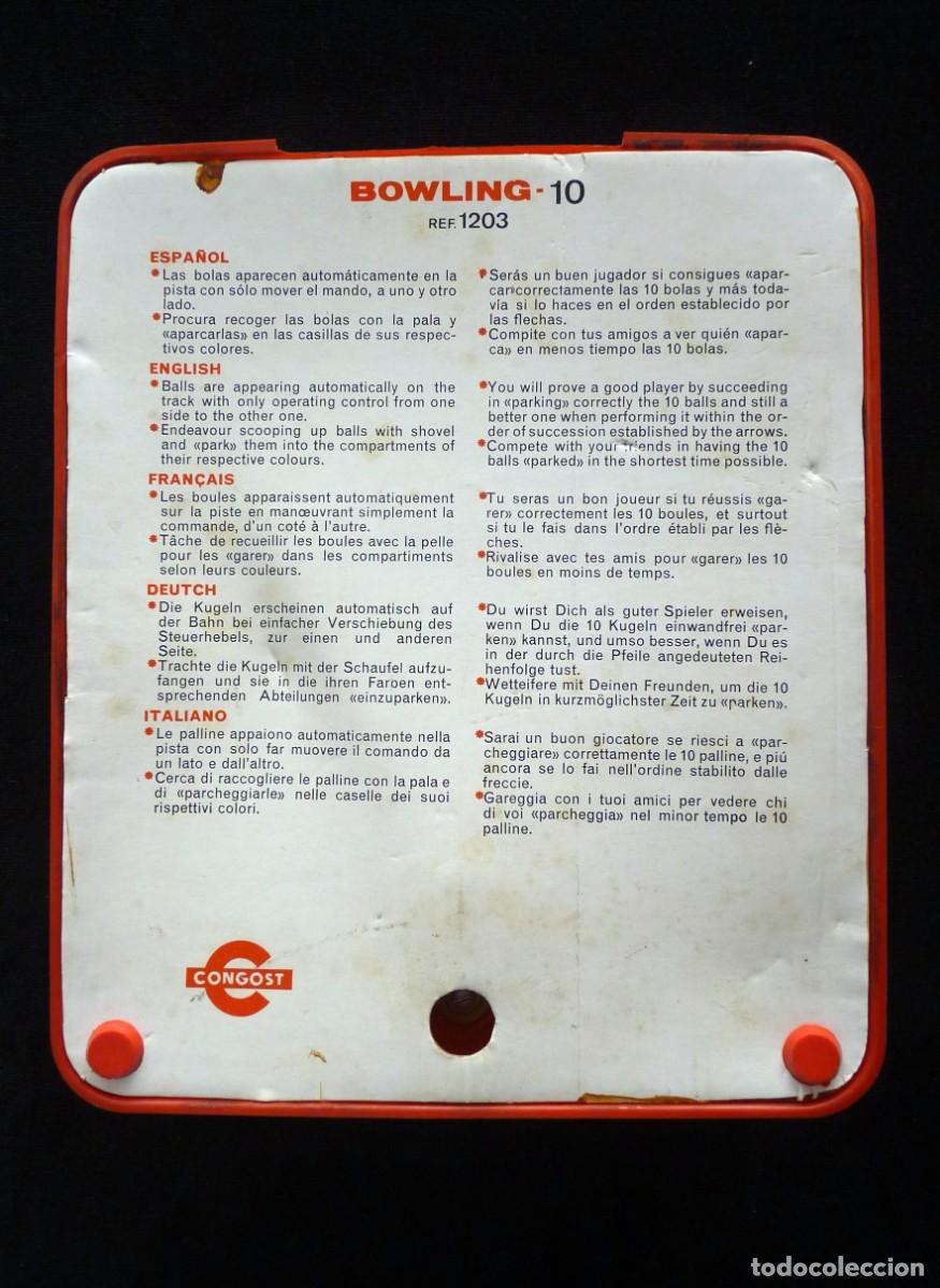 Juegos antiguos: BOWLING - 10. CONGOST. SIN CAJA. 1972 - Foto 9