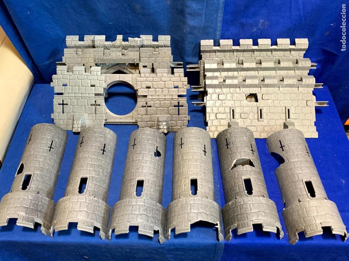 Juegos antiguos: LOTE 14 PIEZAS CASTILLO GRIS 12X24CMS - Foto 1