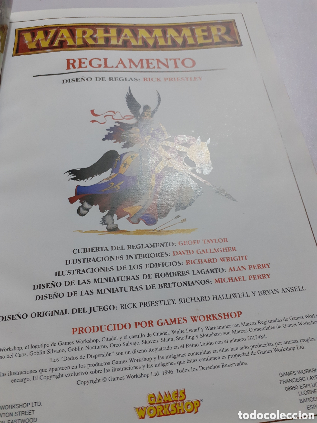 Juegos antiguos: WARHAMMER REGLAMENTO ORIGINAL ESPA&Ntilde;OL - Foto 3