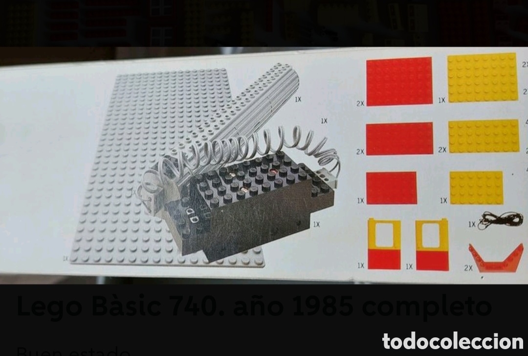 Juegos antiguos: Lego B&aacute;sico 740, a&ntilde;o 1985 . Completo - Foto 2