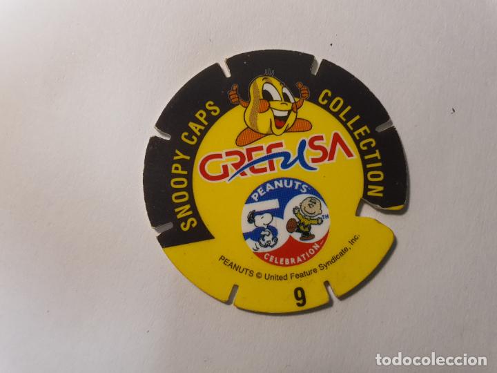 Juegos antiguos: TAZO GREFUSA - SNOOPY CAPS COLLECTION - N&ordm; 9 - Foto 2