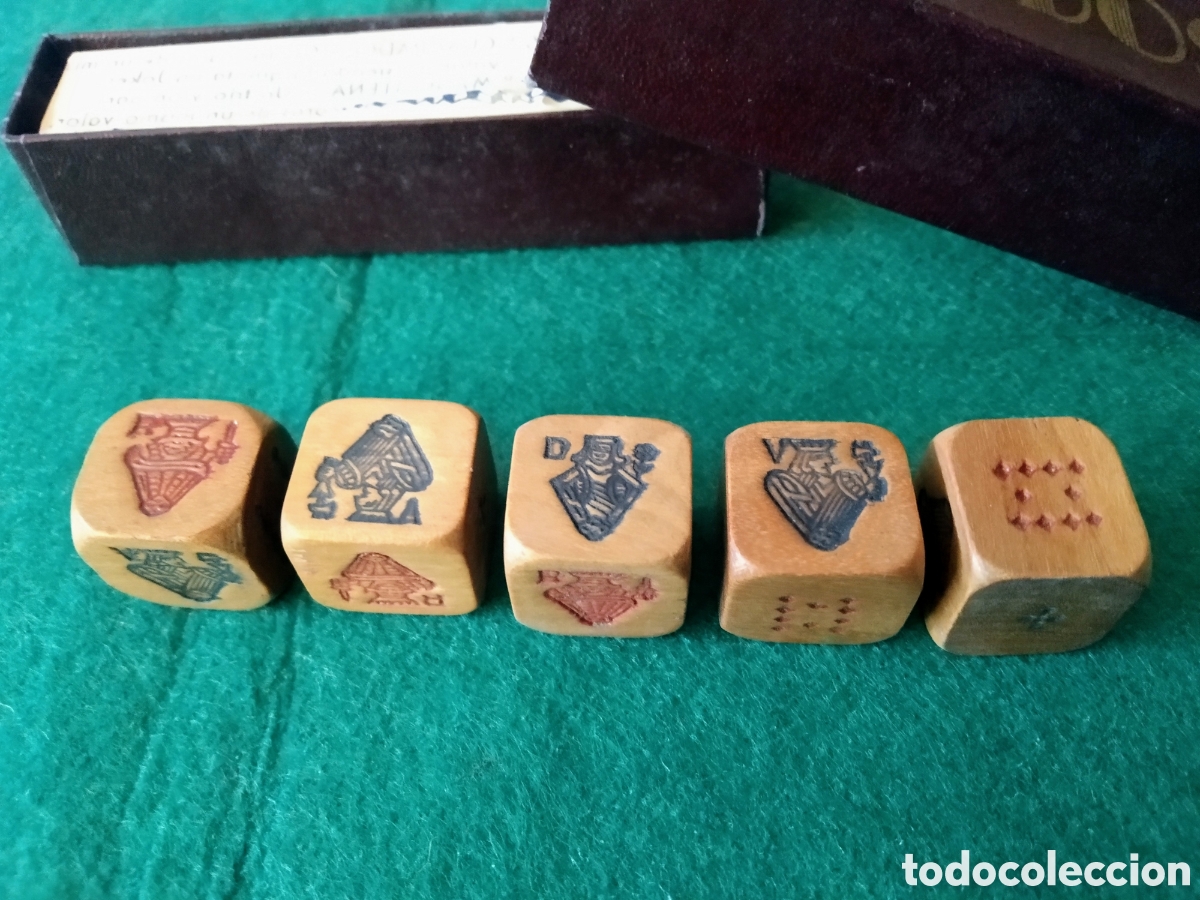 Juegos antiguos: ANTIGUO JUEGO DE DADOS DE MADERA - Foto 11