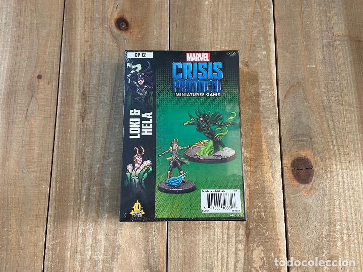 Juegos antiguos: Marvel Crisis Protocol - LOKI & HELA - Ed. ingl&eacute;s. Atomic Mass Games. Precintado. - Foto 1