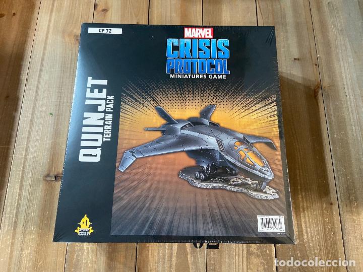 Juegos antiguos: Marvel Crisis Protocol - QUINJET - Ed. ingl&eacute;s. Atomic Mass Games. Precintado. - Foto 1