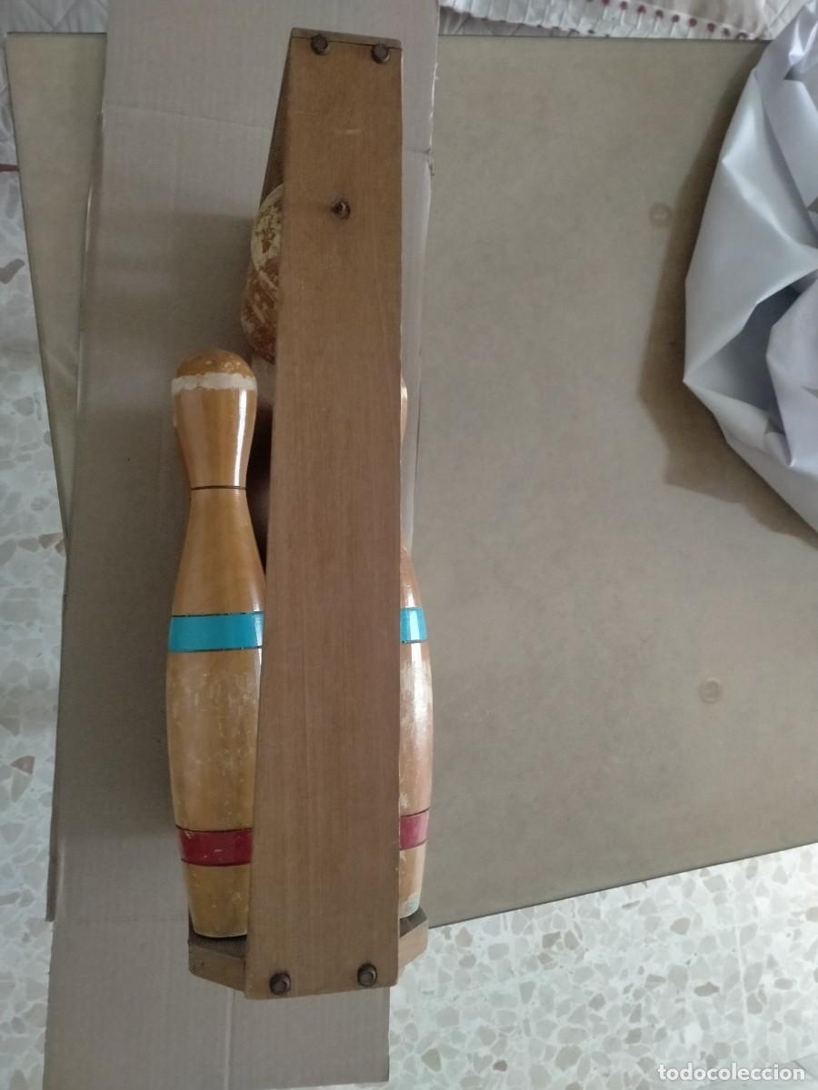 Juegos antiguos: jueguo de bolos antiguo - Foto 3