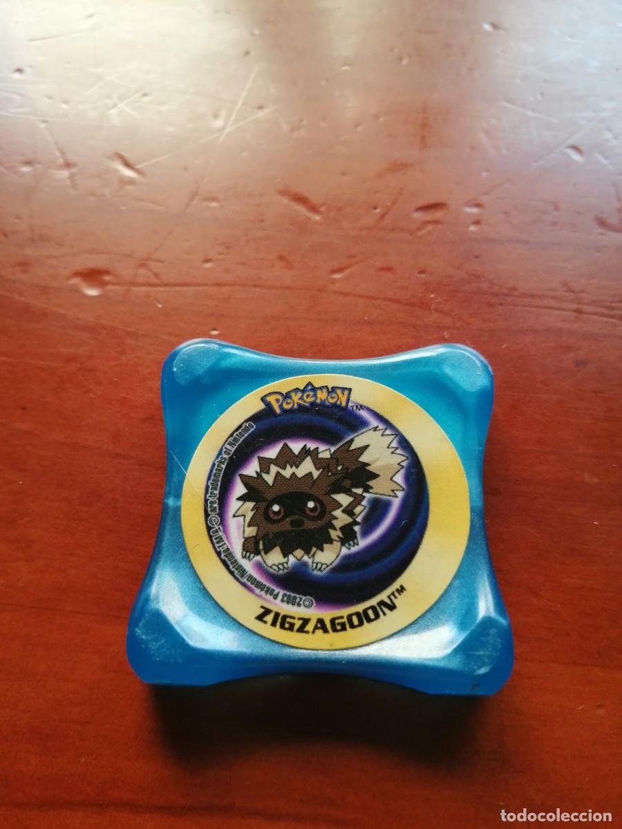 Juegos antiguos: TAZO POKEMON LASER WAPS ZIGZAGOON - Foto 1