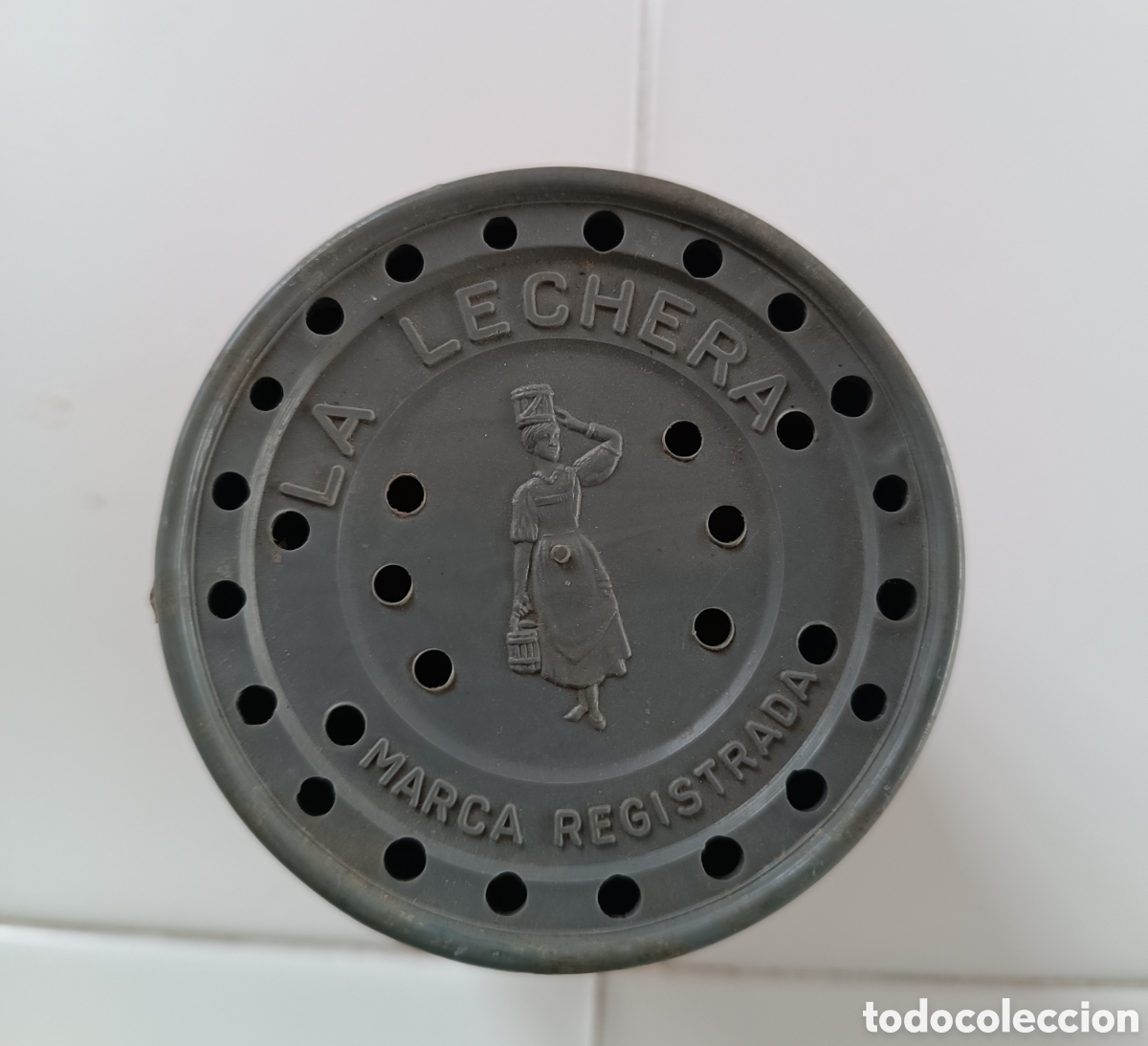 Juegos antiguos: Juguete sonoro leche condensada LA LECHERA. - Foto 5