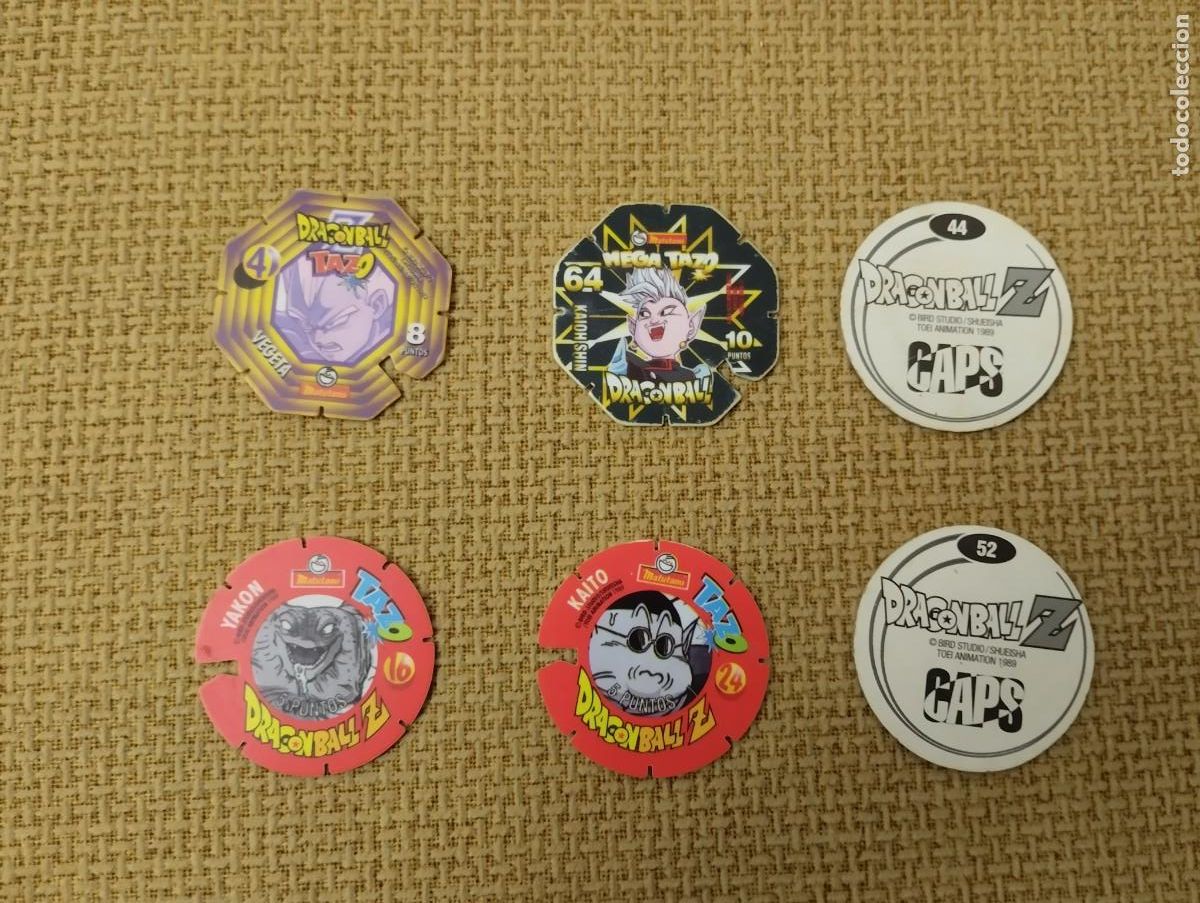 Juegos antiguos: Lote de tazos Drag&oacute;nball - Foto 1