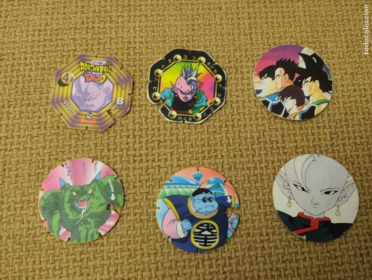 Juegos antiguos: Lote de tazos Drag&oacute;nball - Foto 2
