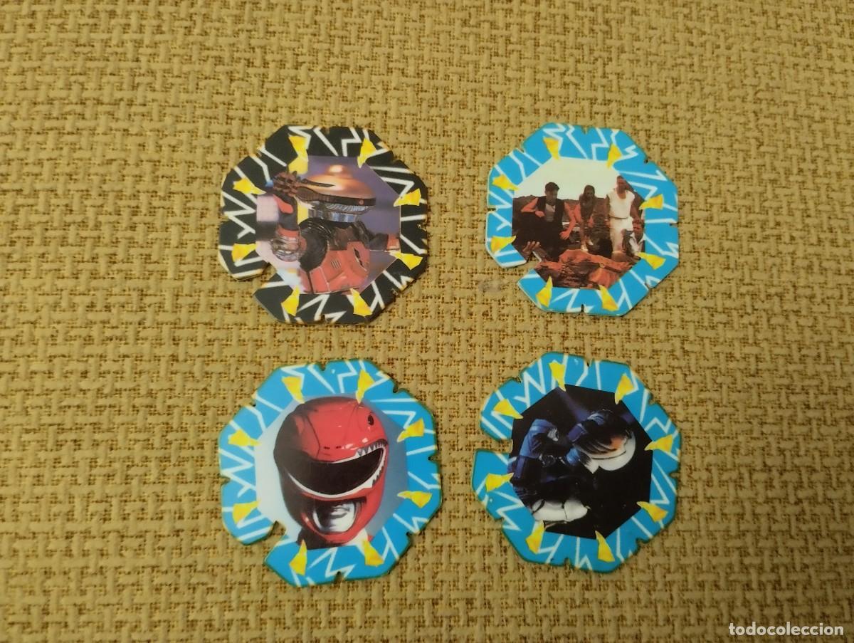 Juegos antiguos: Lote de tazos PowerRangers - Foto 1