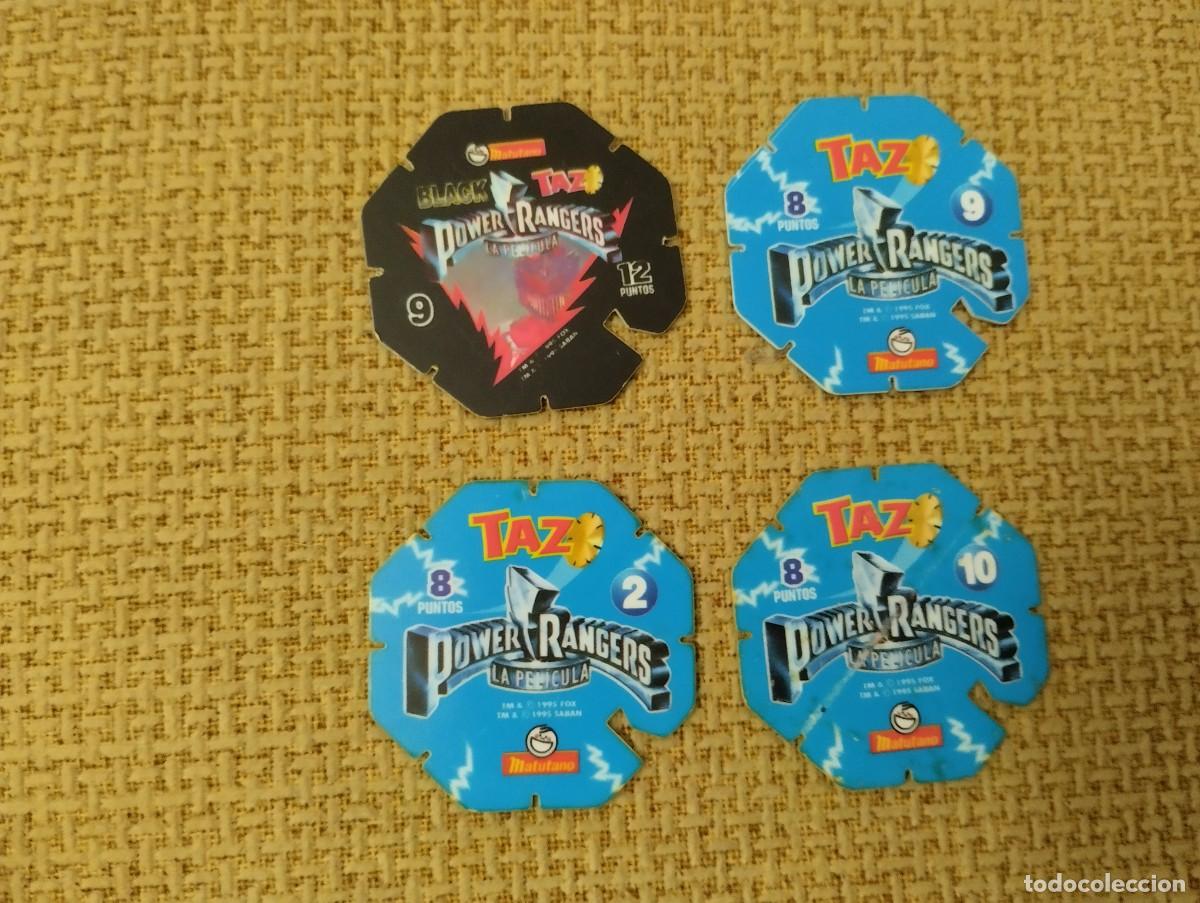 Juegos antiguos: Lote de tazos PowerRangers - Foto 2