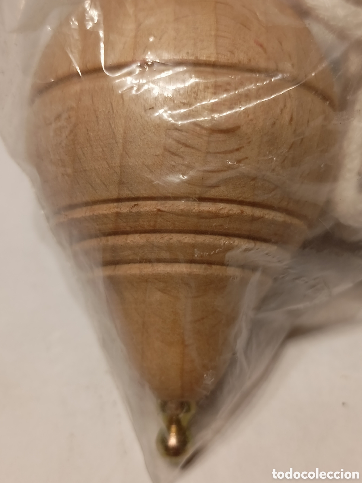 Juegos antiguos: Peonza madera. Nuevo - Foto 4