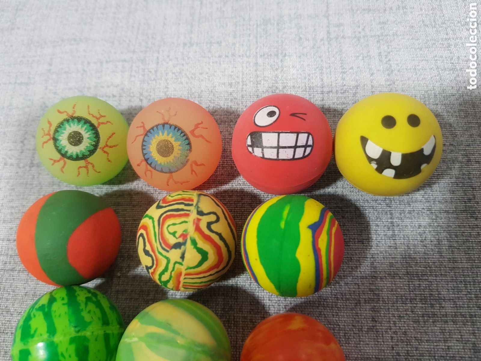Juegos antiguos: LOTE 19 PELOTAS DE GOMA VARIADAS - Foto 2