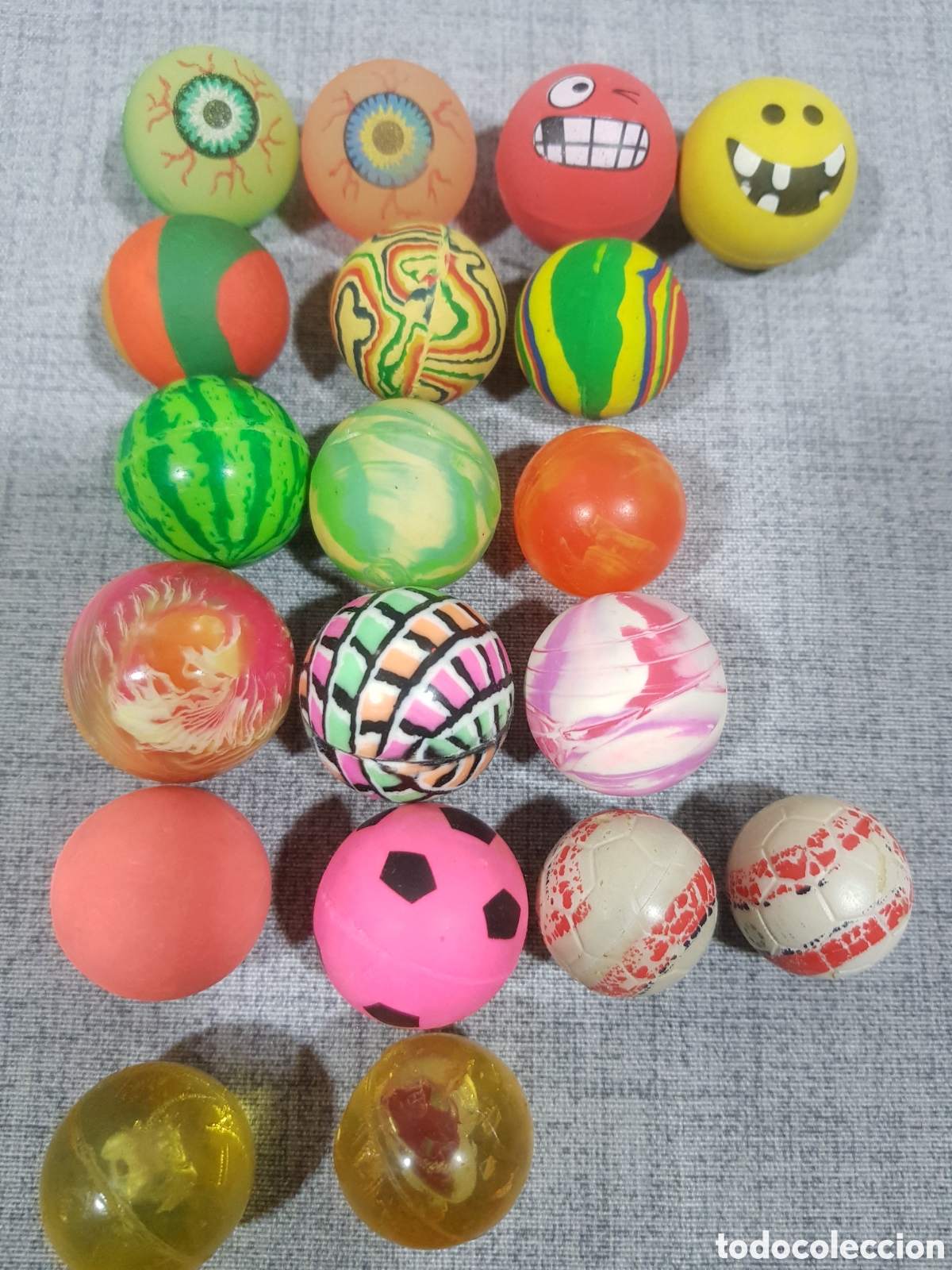 Juegos antiguos: LOTE 19 PELOTAS DE GOMA VARIADAS - Foto 1