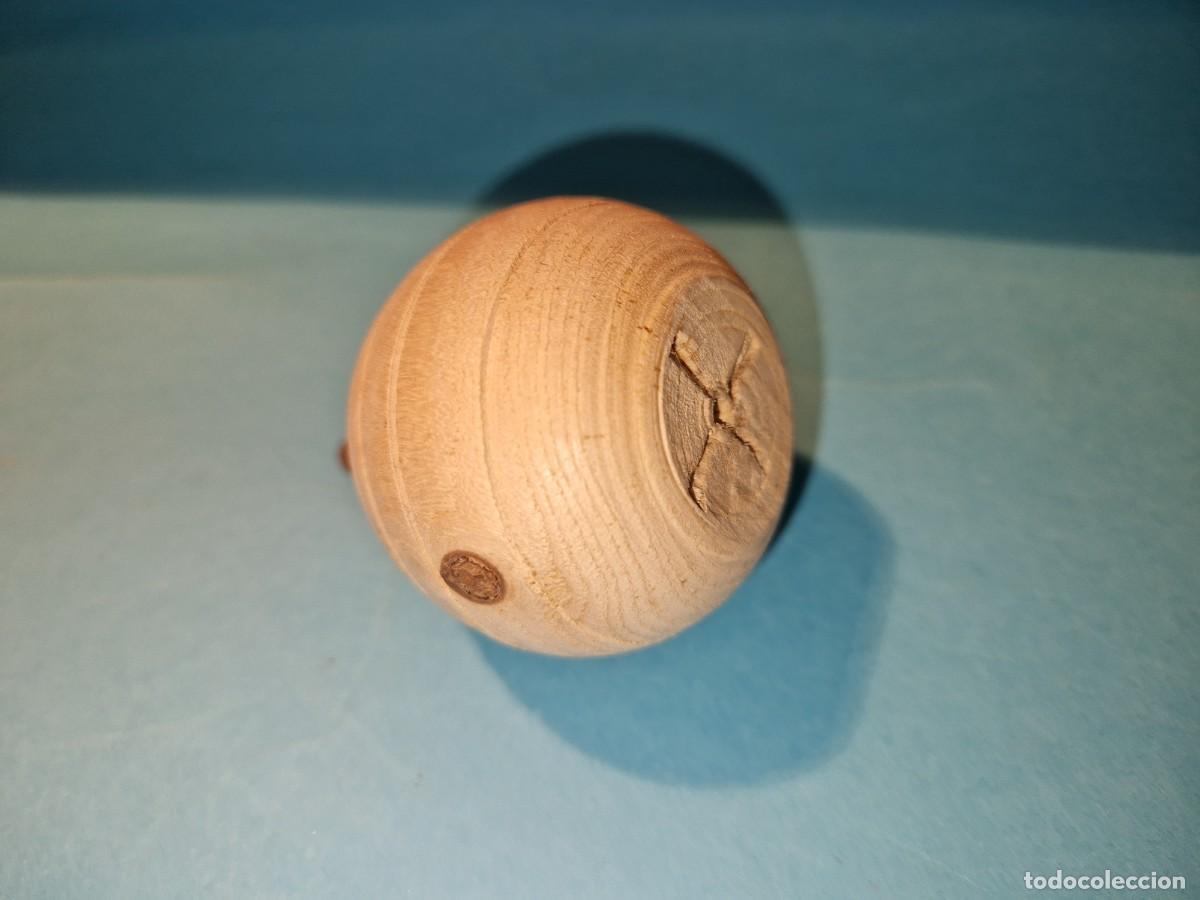 Juegos antiguos: ANTIGUA PEONZA DE MADERA - Foto 3