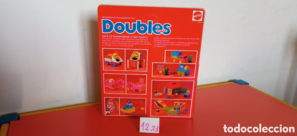 Juegos antiguos: DOUBLES.BLOQUES TRANSFORMABLES.LORO Y MARINERO.MATTEL 1987.SIN ABRIR. - Foto 3
