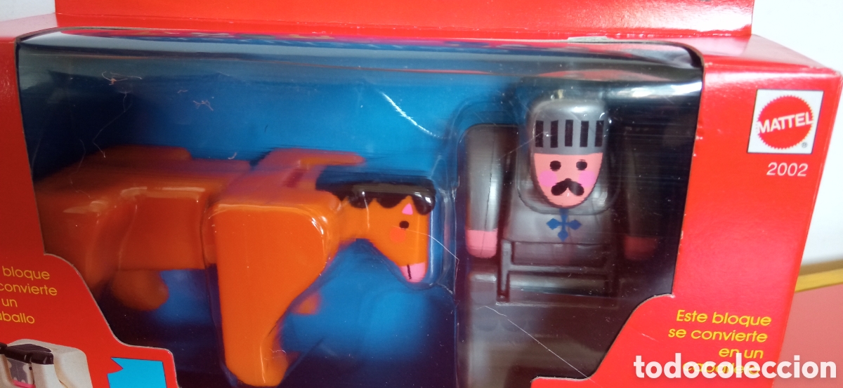 Juegos antiguos: DOUBLES.BLOQUES TRANSFORMABLES.CABALLO Y CABALLERO.MATTEL 1987.SIN ABRIR. - Foto 2
