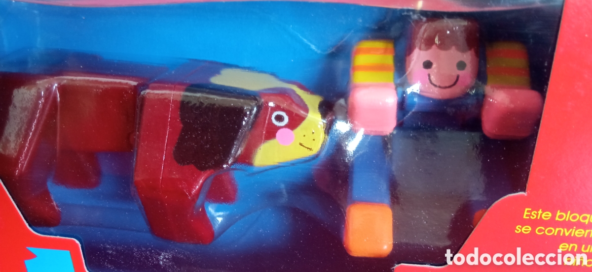 Juegos antiguos: DOUBLES.BLOQUES TRANSFORMABLES.PERRO Y NI&Ntilde;O.MATTEL 1987.SIN ABRIR. - Foto 2