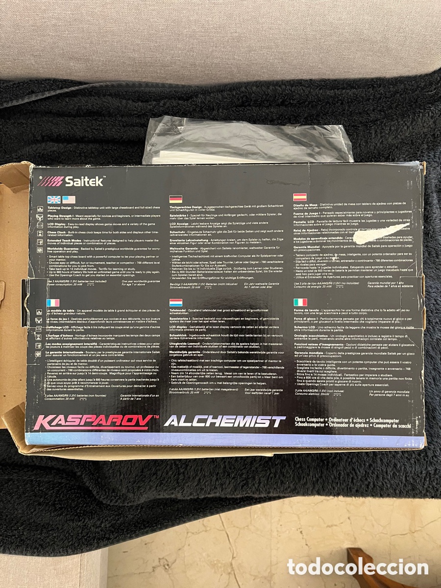 Juegos antiguos: Ajedrez electr&oacute;nico Kasparov Alchemist Saitek - Foto 4