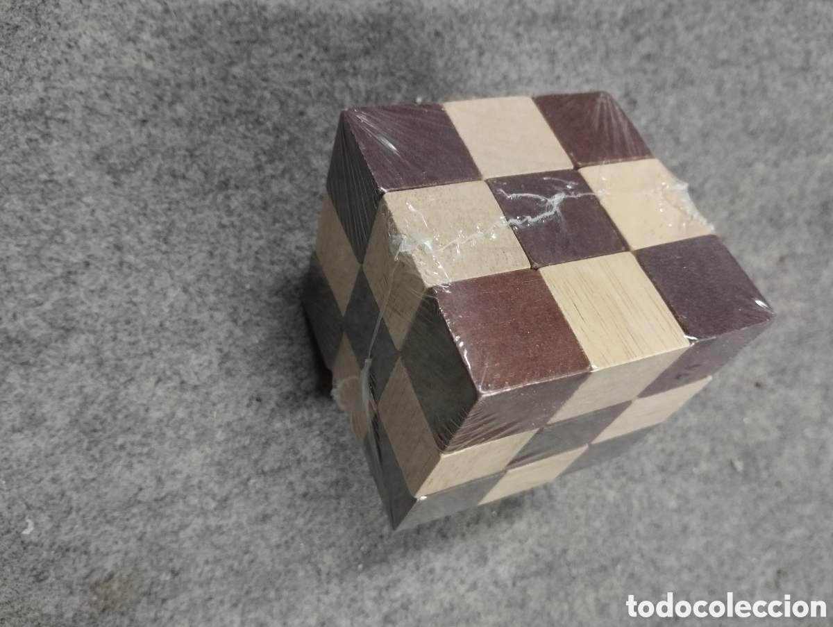 Juegos antiguos: Cubo de madera - Foto 1