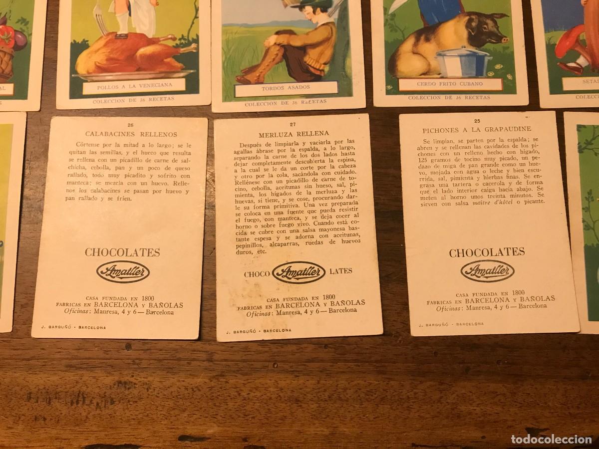 Juegos antiguos: COLECCI&Oacute;N DE 36 CROMOS - CHOCOLATES AMATLLER - Foto 4