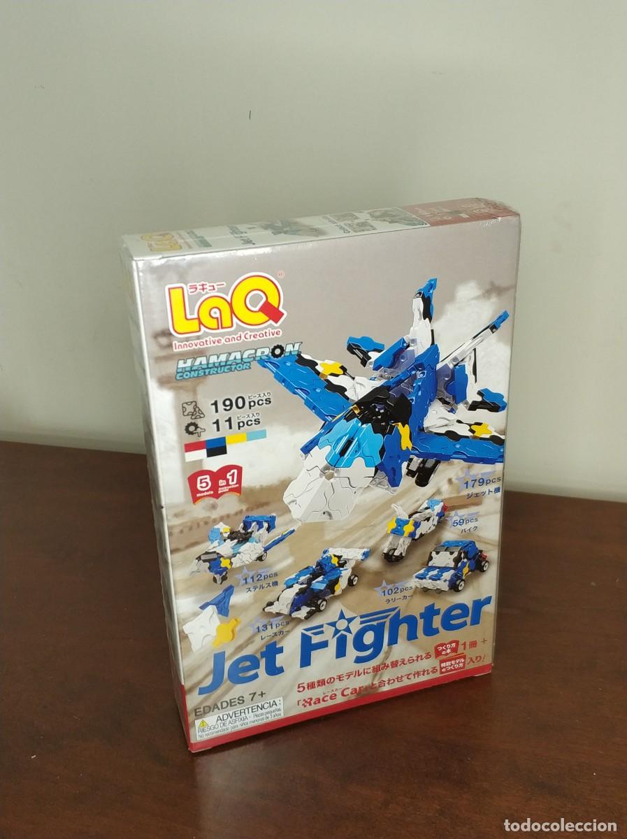 Juegos antiguos: Nuevo a estrenar - LaQ Ref. Jet Fighter / Reactor Hamacron Constructor sin abrir - Foto 1