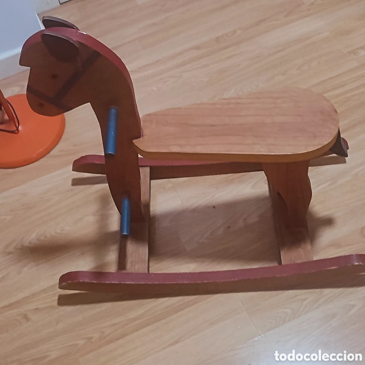 Juegos antiguos: CABALLITO BALANCIN DE MADERA - Foto 1
