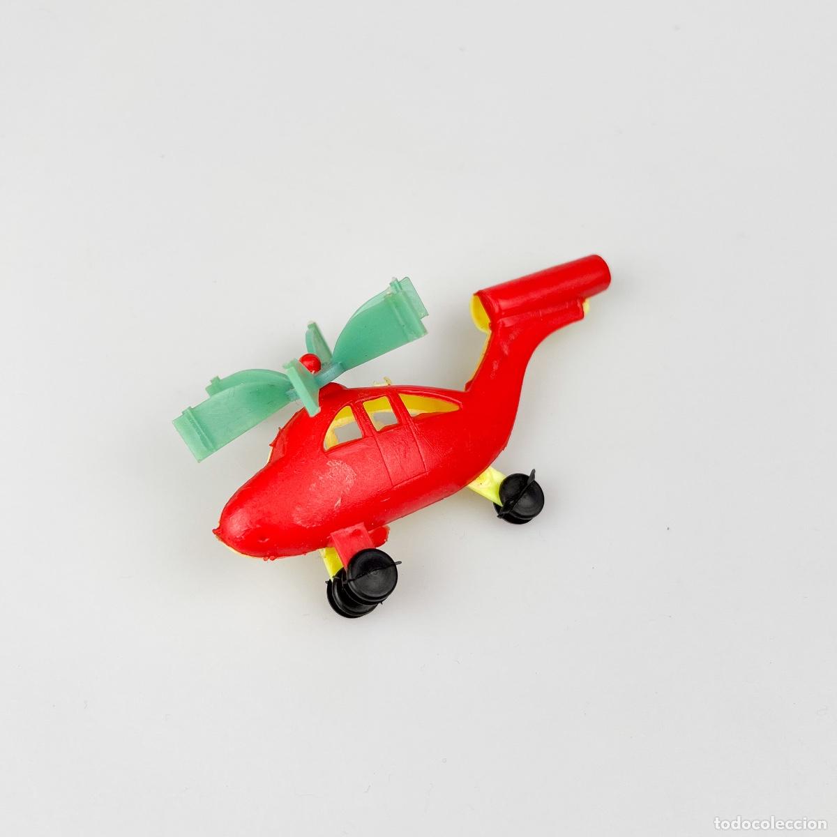 Juegos antiguos: Helic&oacute;ptero Pl&aacute;stico Globo, 1980s - Foto 1