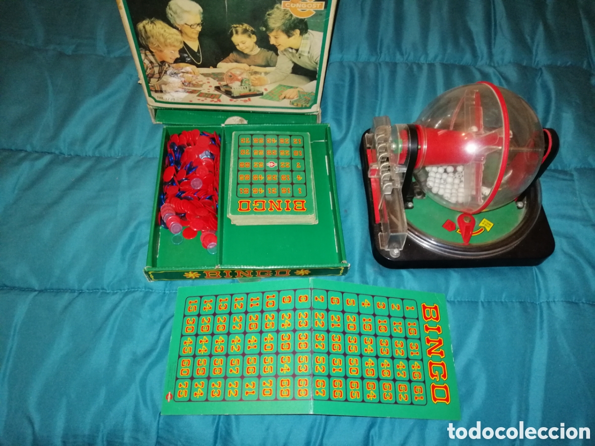Juegos antiguos: Juego de mesa bingo de congost - Foto 2