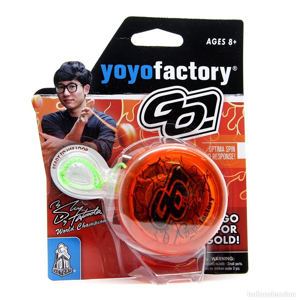 Juegos antiguos: Yo-Yo &rdquo;Go&rdquo; Transparent Orange - Foto 1