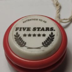 Juegos antiguos: YOYO AUTÉNTICO - FIVE STARS - PRIMERA GENERACIÓN AÑOS 70 COLOR ROJO