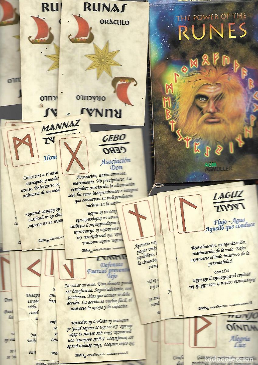 Juegos antiguos: CAJA CON 24 RUNAS ORACULO - Foto 1
