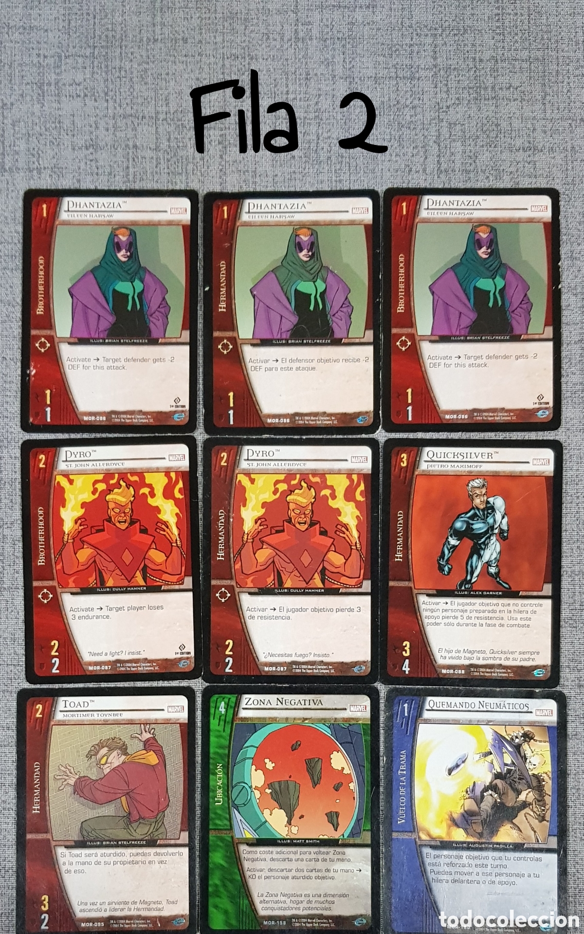 Juegos antiguos: TRADING CARDS VERSUS SYSTEM. MARVEL ORIGINS. UPPER DECK. A&Ntilde;O 2004 - Foto 4