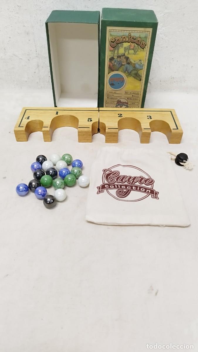Cayro Canicas Clásicas – Juego De Mesa Con 20 Canicas De Cristal, 2 Porterías De Madera Y Bolsa De Tela, Para 2 A 8 Jugadores, +8 Años
