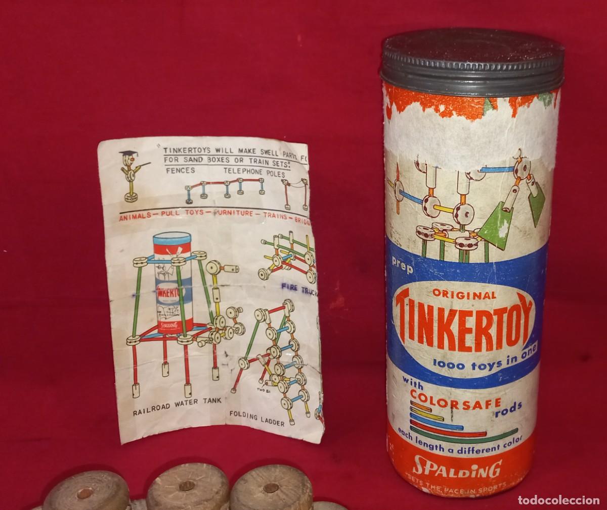 Juegos antiguos: ANTIGUO JUEGO DE CONSTRUCCION TINKERTOY - Foto 4