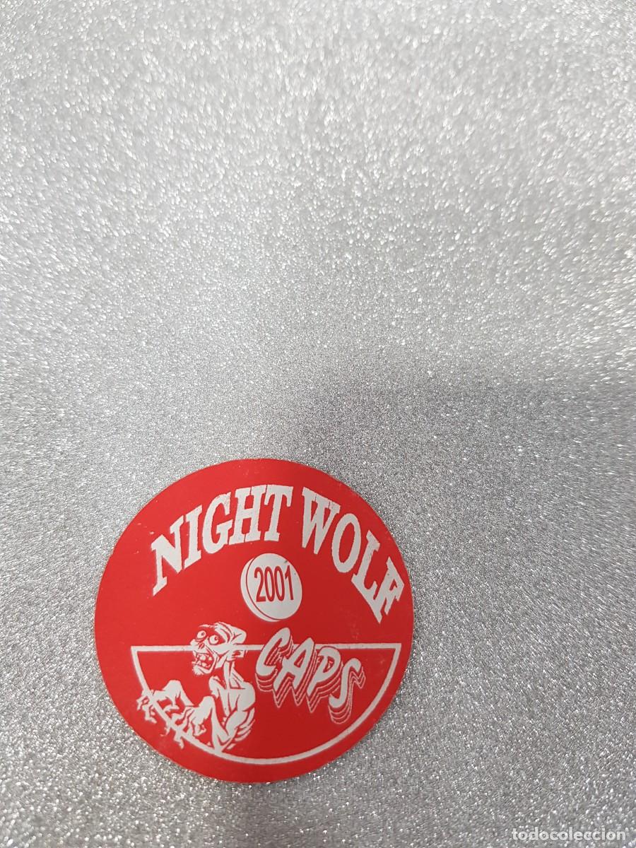 Juegos antiguos: Tazo NIGHT WOLF 2001 CAPS POG - Foto 2