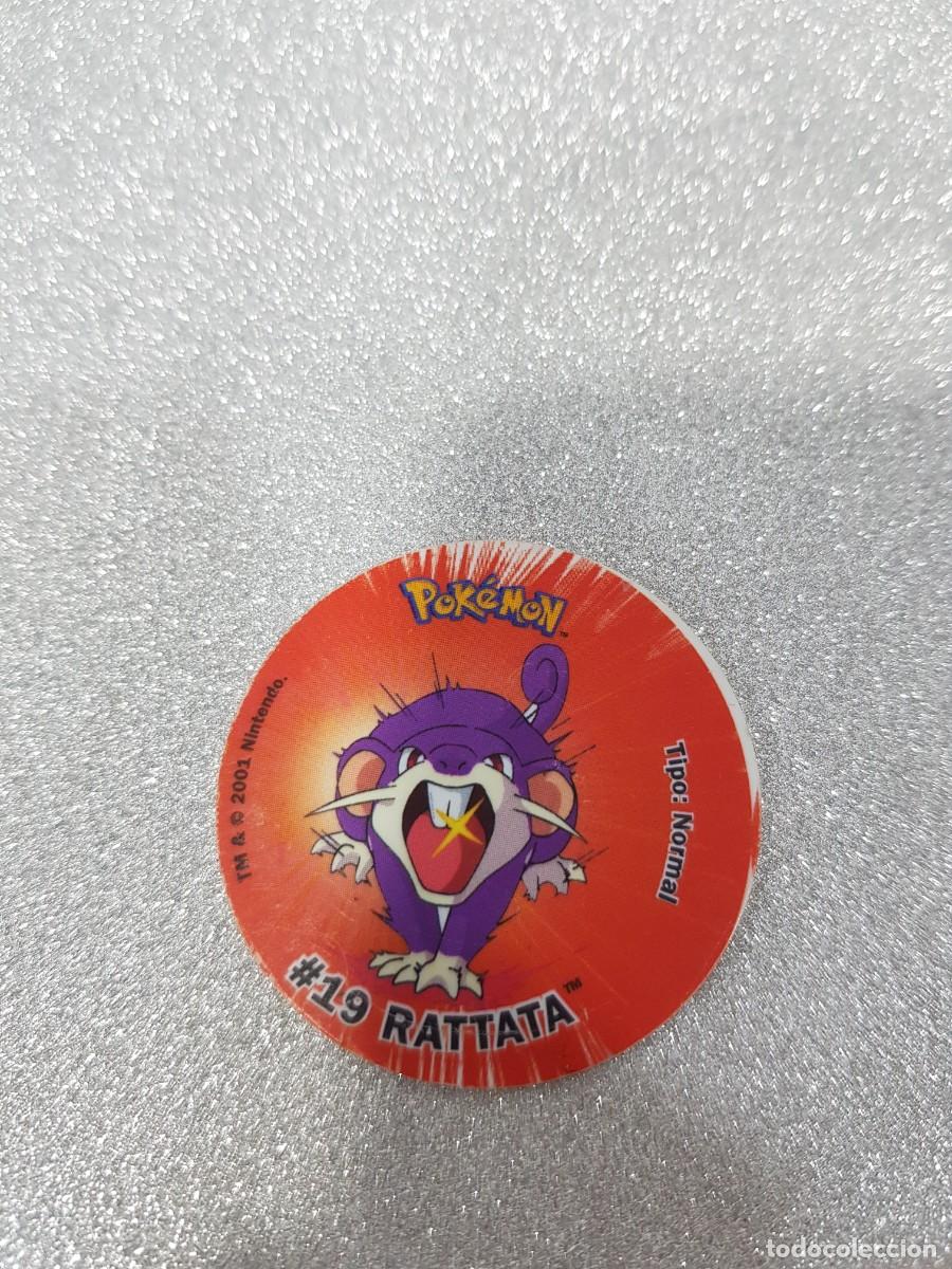 Juegos antiguos: Pokemon tazo Matutano Attack #19 Rattata - Foto 1