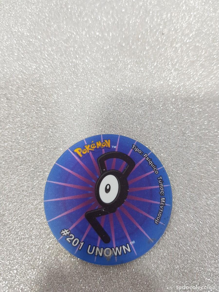 Juegos antiguos: TAZO POKEMON #201 Unown - Foto 1
