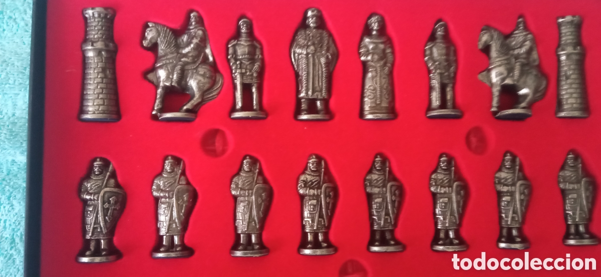 Juegos antiguos: Juego de Ajedrez Moros y Cristianod - Foto 2