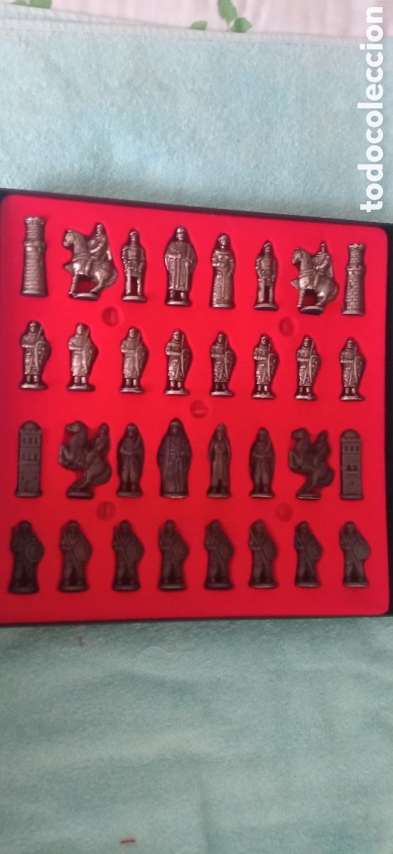 Juegos antiguos: Juego de Ajedrez Moros y Cristianod - Foto 1