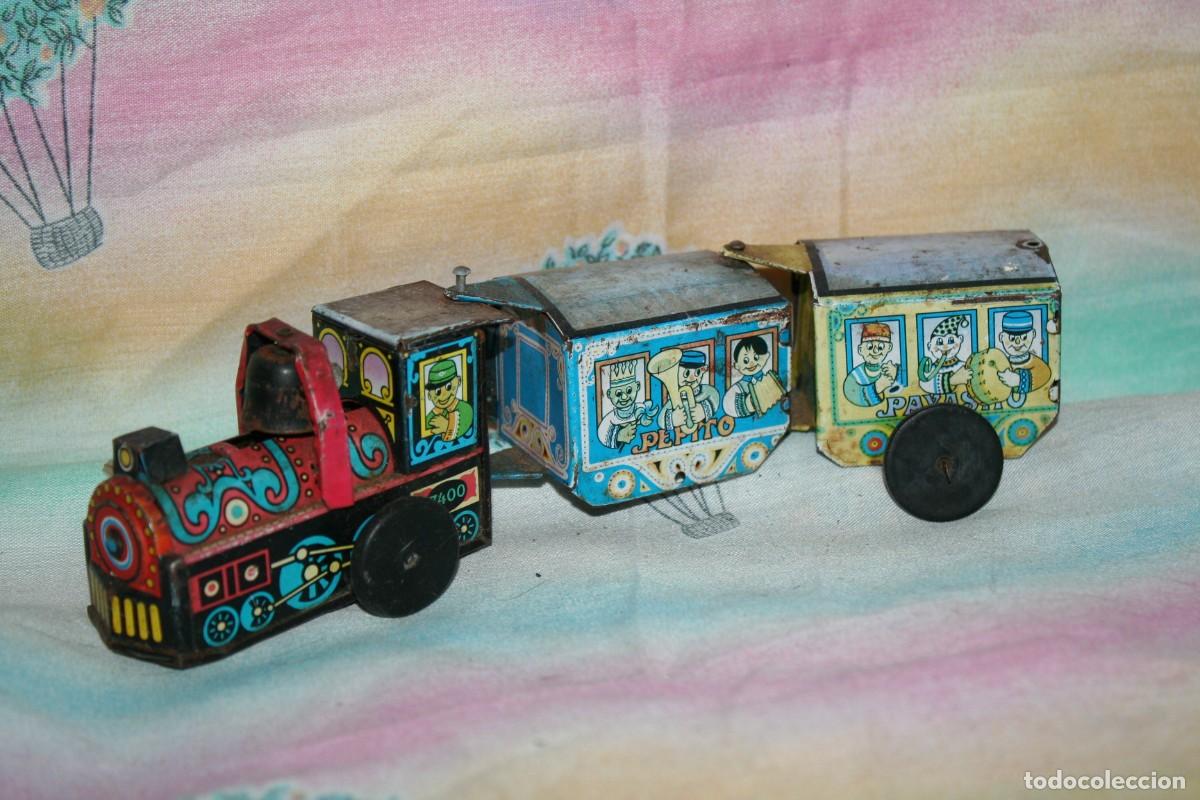 Juegos antiguos: tren hojalata a cuerda - Foto 2