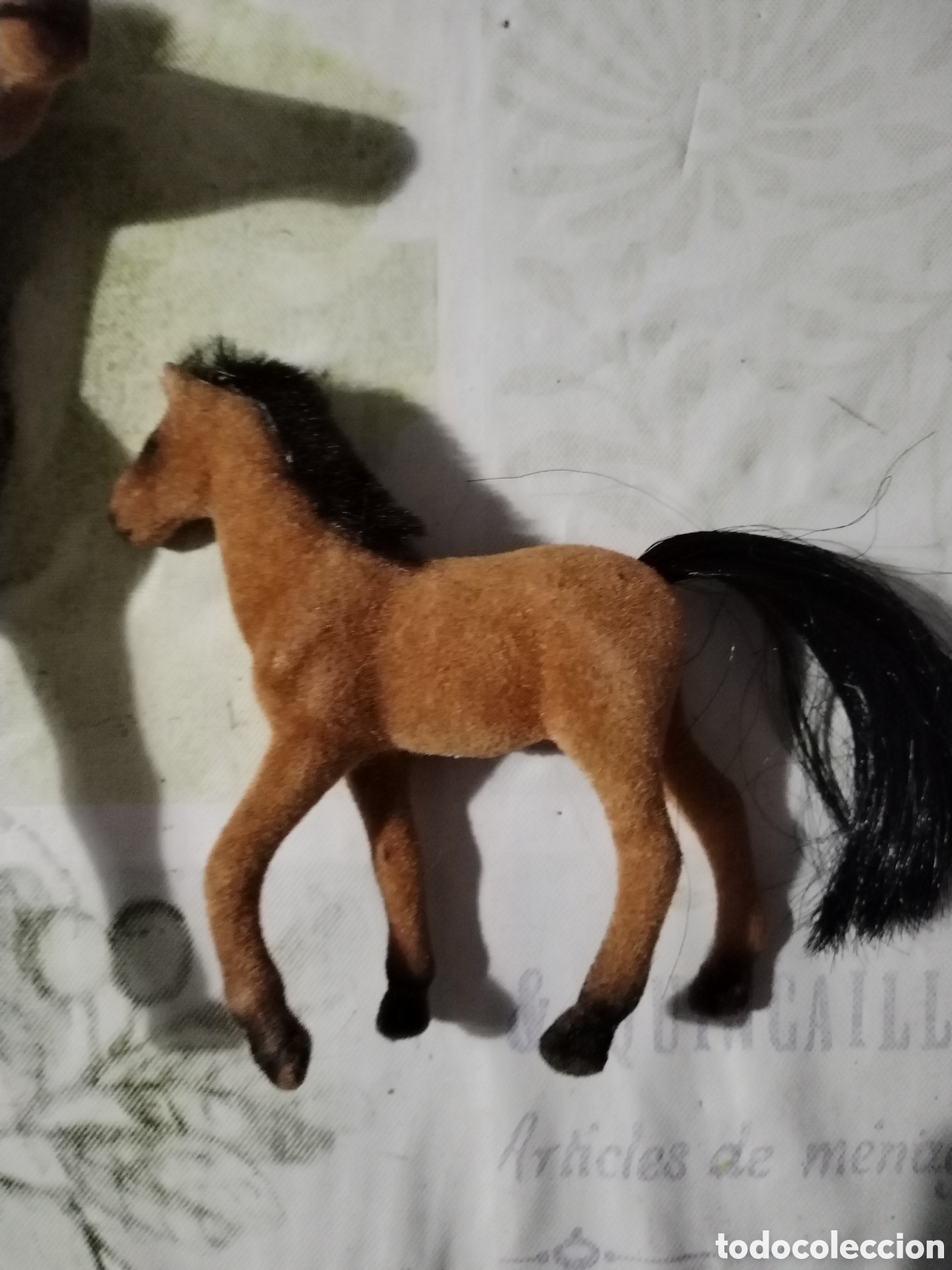 Juegos antiguos: Tres caballos fieltro vintage - Foto 6