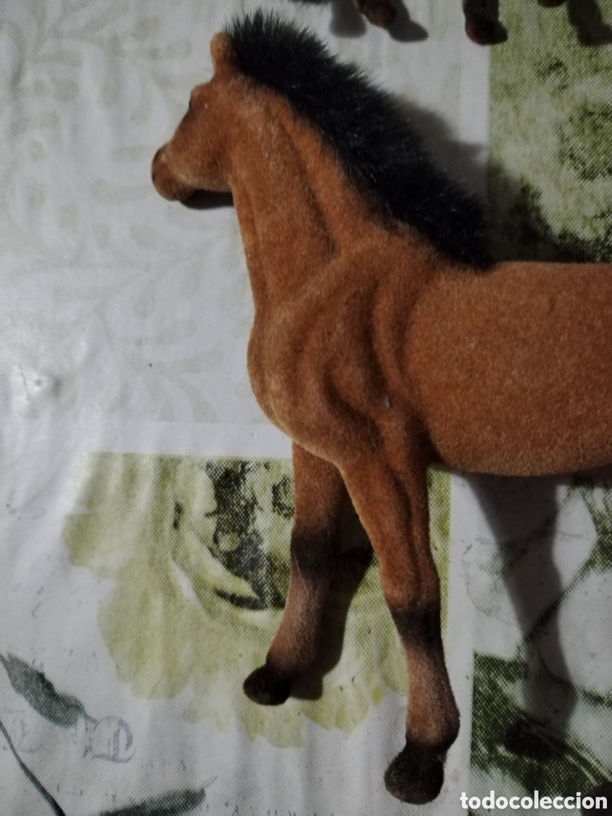 Juegos antiguos: Tres caballos fieltro vintage - Foto 7