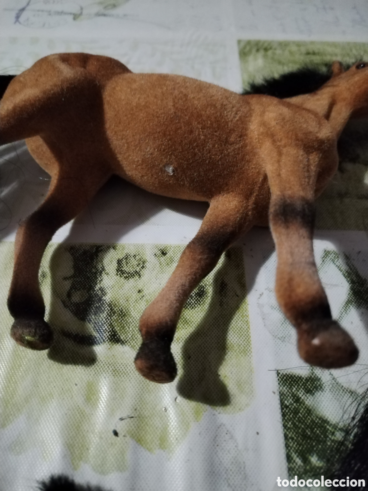 Juegos antiguos: Tres caballos fieltro vintage - Foto 10