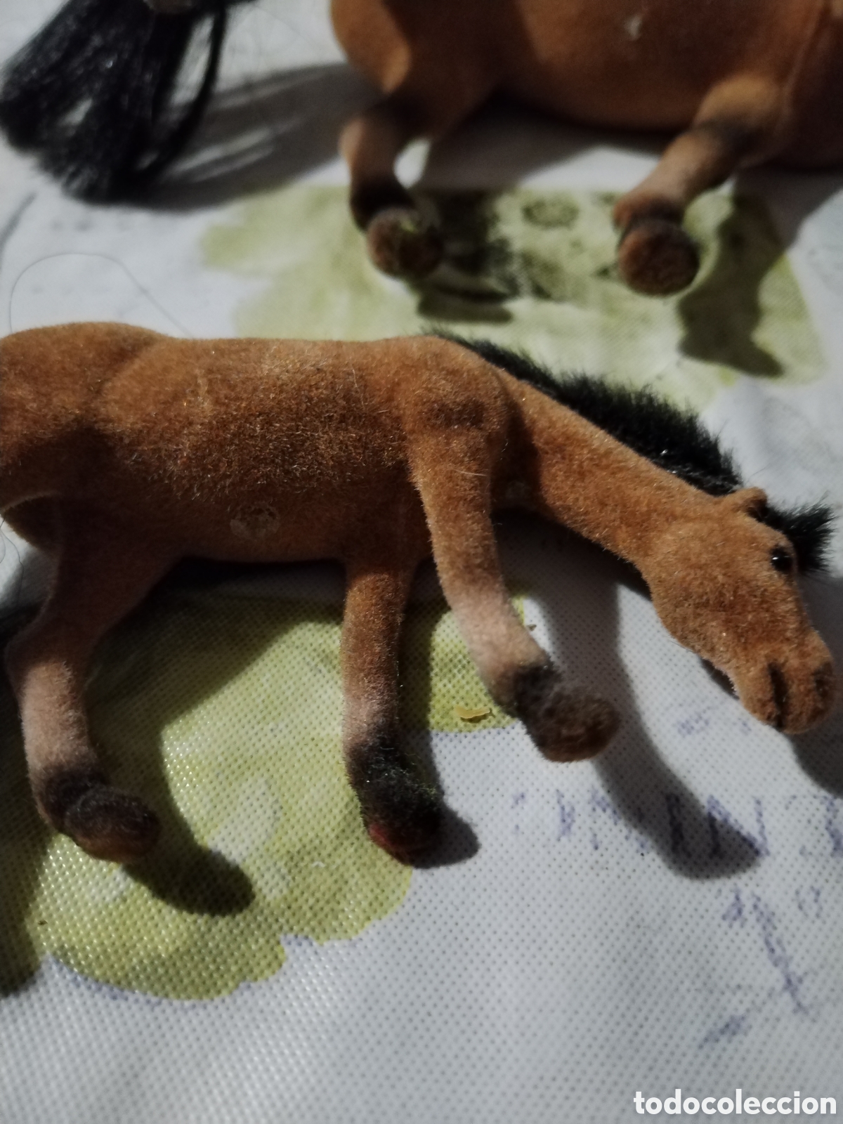 Juegos antiguos: Tres caballos fieltro vintage - Foto 11