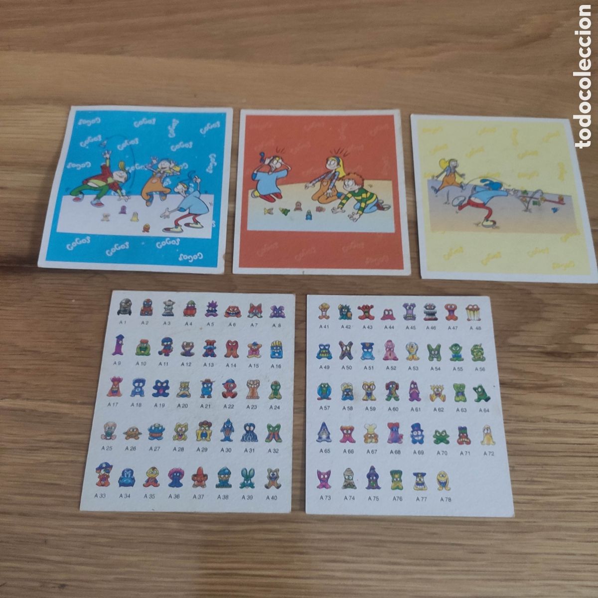 Juegos antiguos: TARJETAS Y CHECKLISTS ORIGINALES JUEGO GOGOS - Foto 1