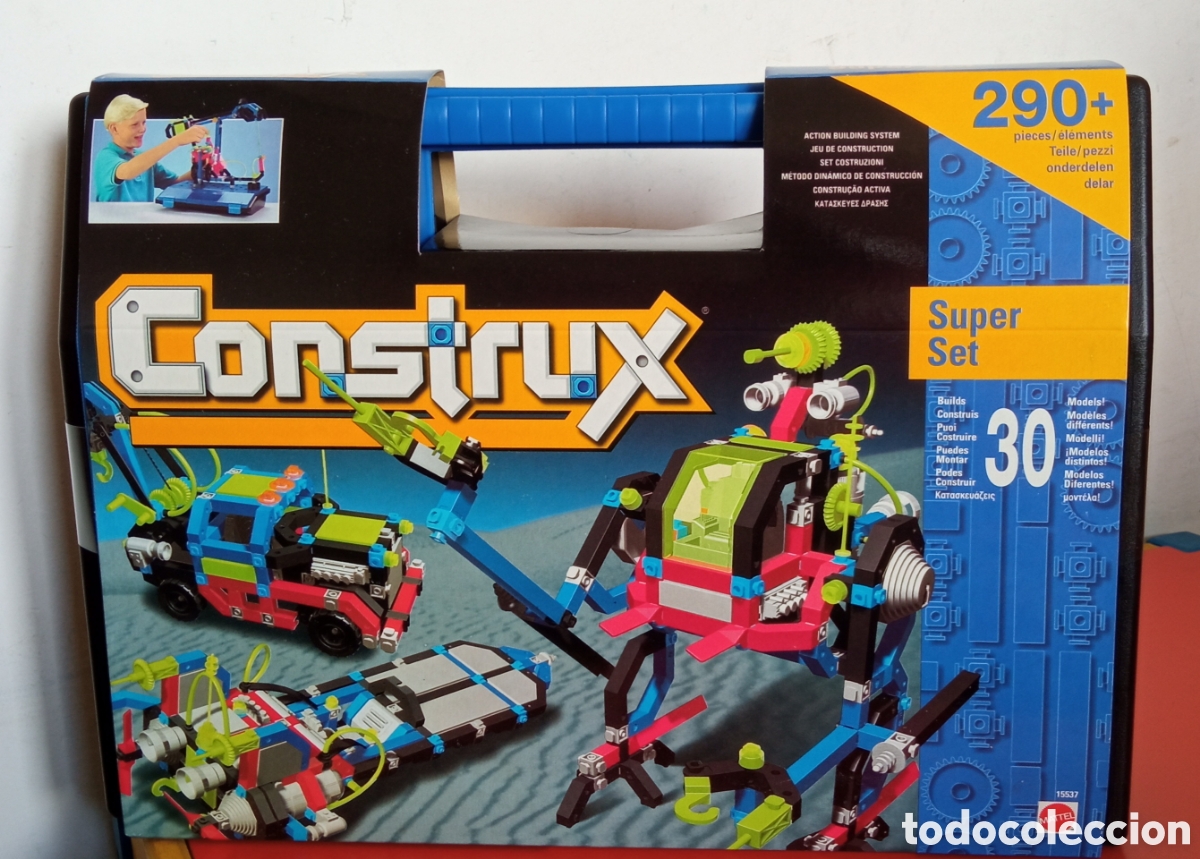 Juegos antiguos: MALET&Iacute;N DE CONSTRUCCI&Oacute;N CONSTRUX.MATTEL 1996.SIN ABRIR. - Foto 1