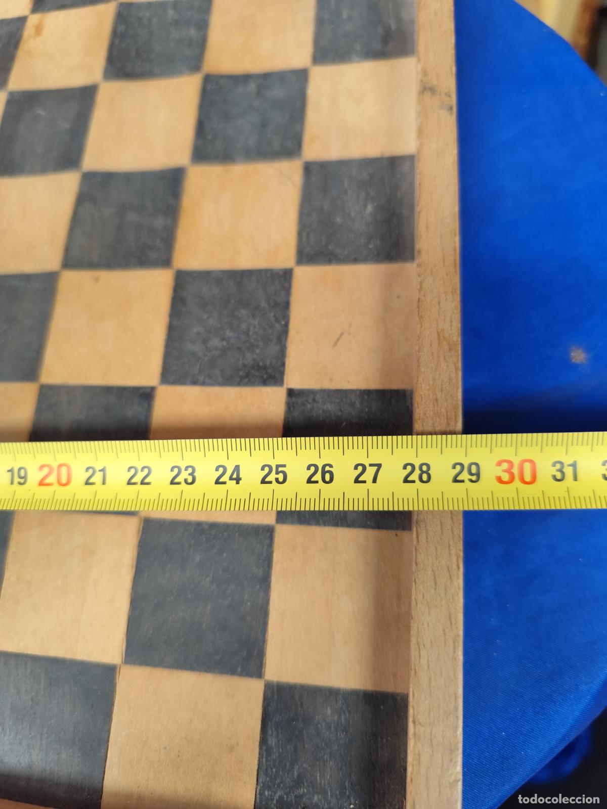 Juegos antiguos: TABLERO AJEDREZ DAMERO BACKGAMMON EN MADERA - Foto 5