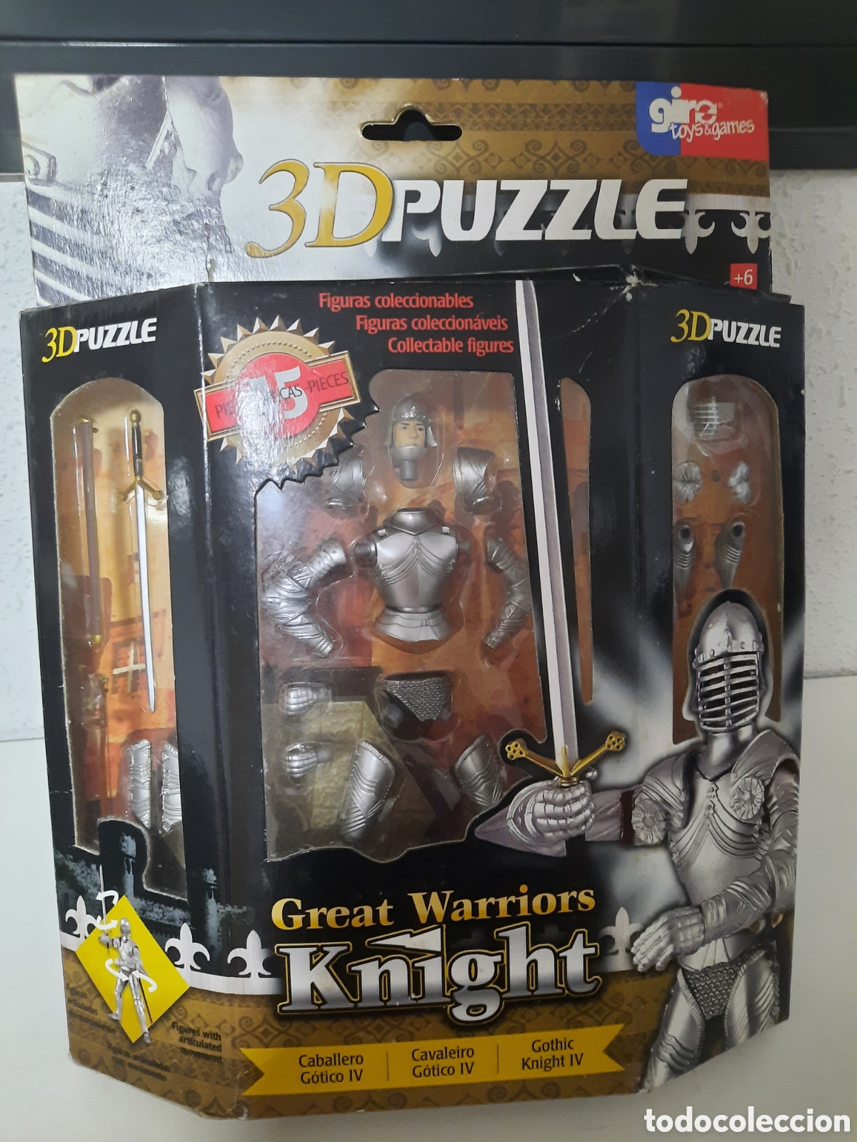 Juegos antiguos: GREAT WARRIORS KNIGHT-3D PUZZLE - Foto 3